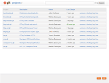 Tablet Screenshot of git.lttng.org